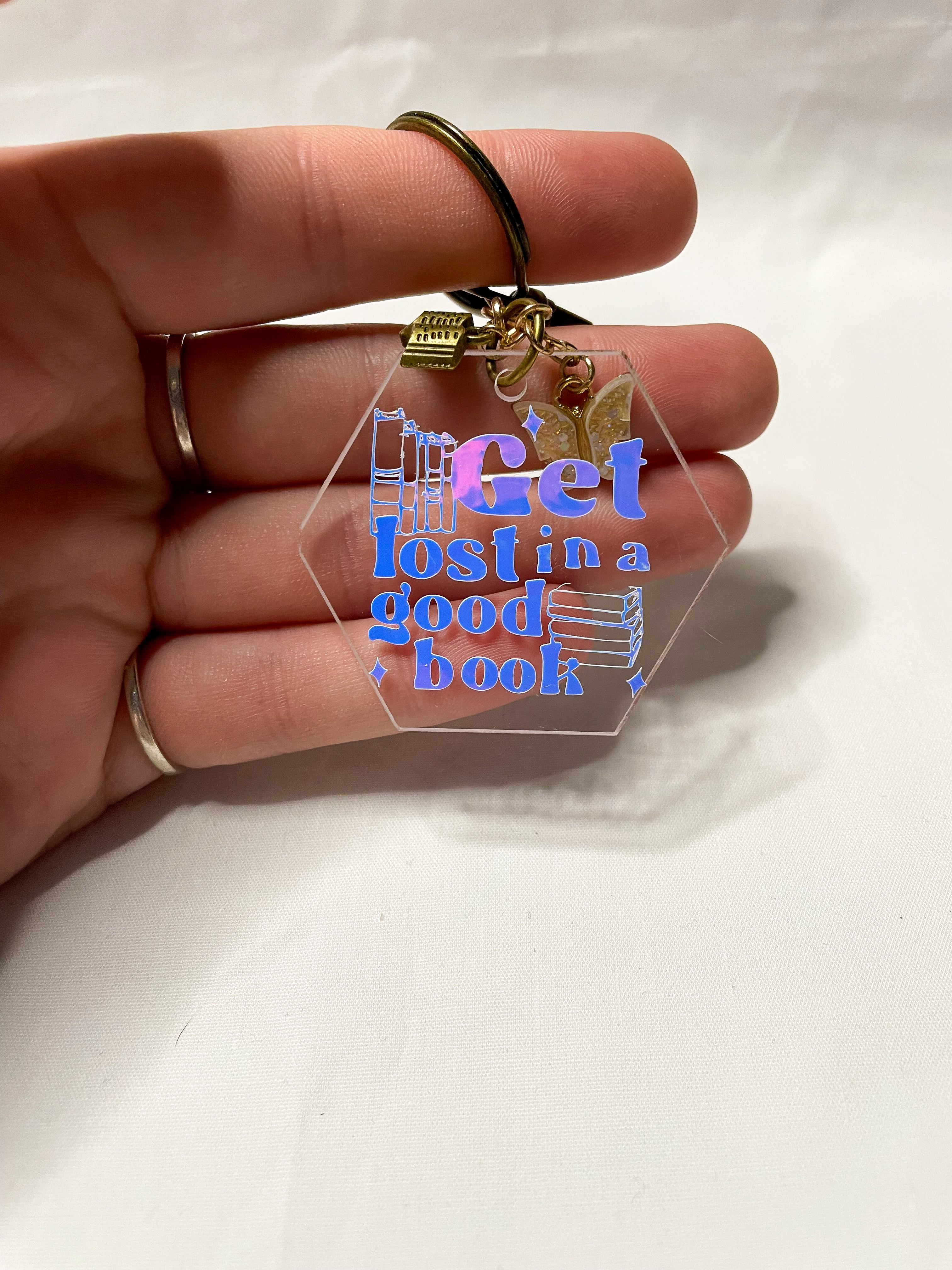 Hexagon Acrylic Keychain
